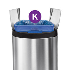 Plasticplace 11 Gallon simplehuman * Compatible Code K Blue Trash Bags (50 Count)