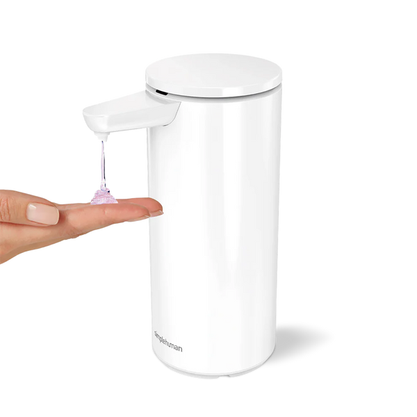 rechargeable 14 oz. liquid sensor pump with dual caddy bundle - simplehuman