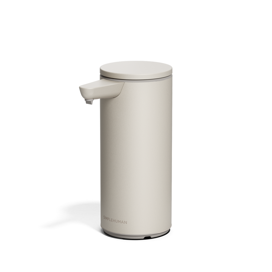 Simplehuman's 9 oz. Sensor Pump, side-angled view. 