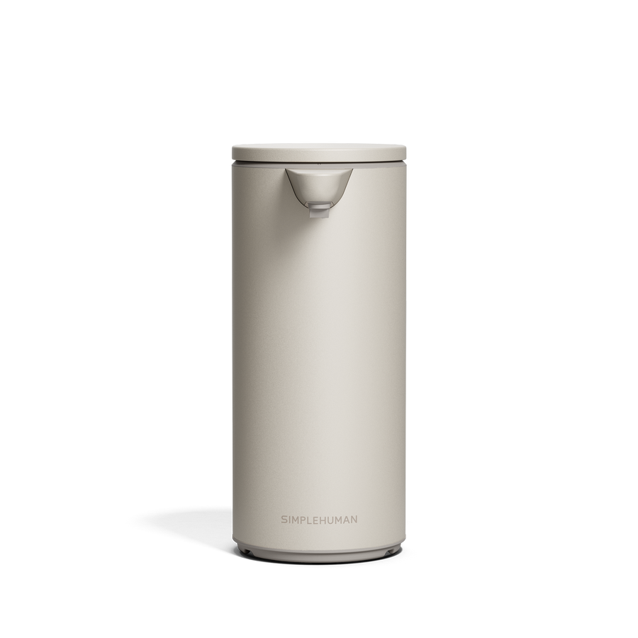 Simplehuman's 9 oz. Sensor Pump, front view. 