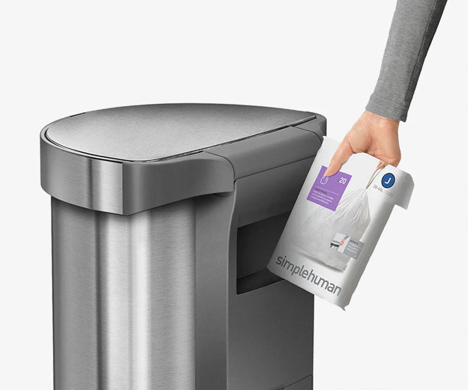 45L Semi-Round Sensor Can - Simplehuman