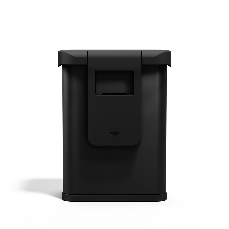 Y326★simplehuman 自動センサー式容器 ブラック　タッチレス Amazon.com: simplehuman 45L semi-Round Sensor can, Matte
