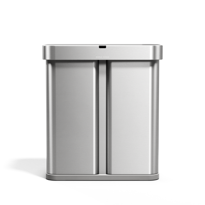 58L dual compartment rectangular sensor can