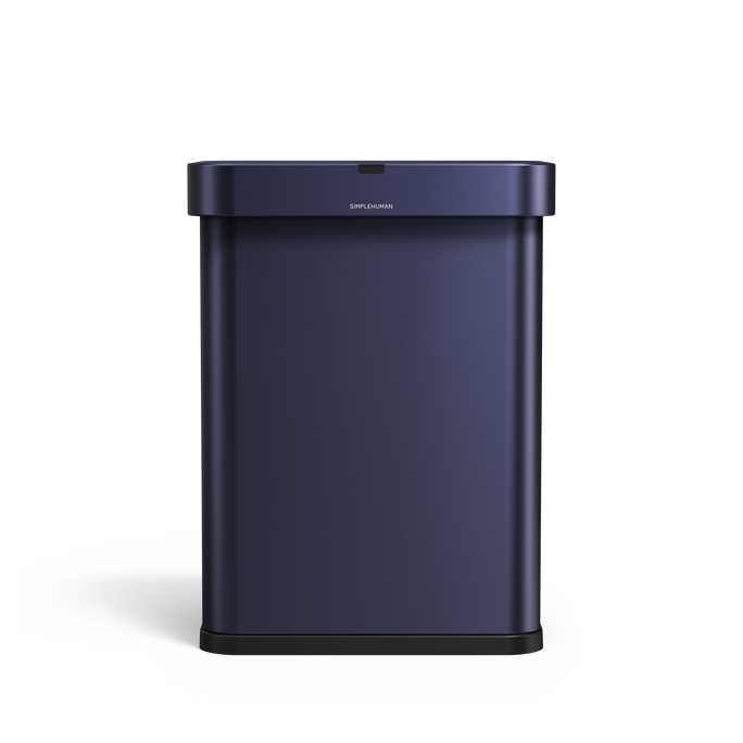 Front view of Simplehuman's Nebula 58L Sensor Can. 