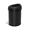 80L Semi-Round Open CanMatte Black