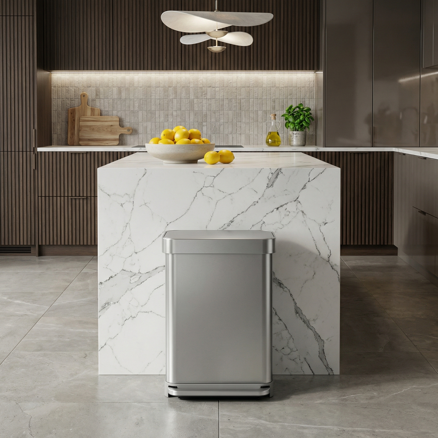 55L Rectangular Step Can with Liner Pocket - Simplehuman 55L Rectangular Step Can with Liner Pocket - Simplehuman