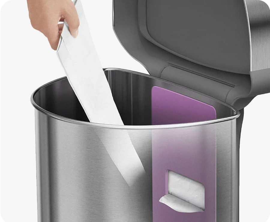 Sensor Open Can Semi-Round Sensor Can - Learn More – Simplehuman
