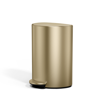 6L Semi-Round Step CanMatte Gold