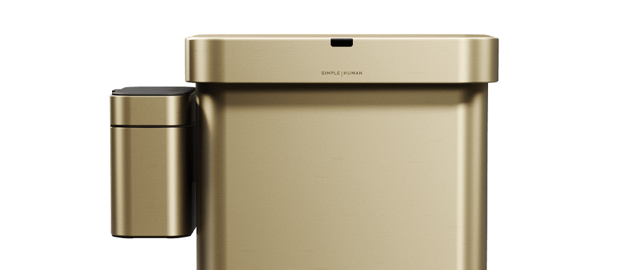 compost caddy - matte gold