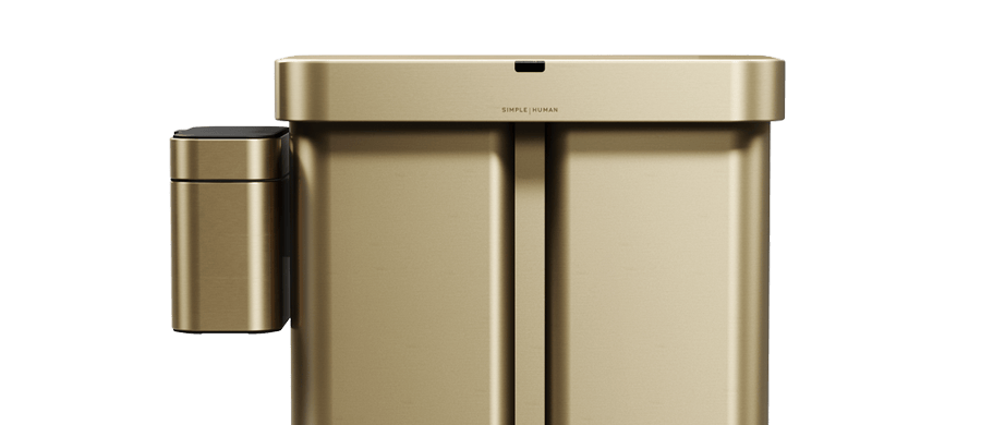 compost caddy - matte gold