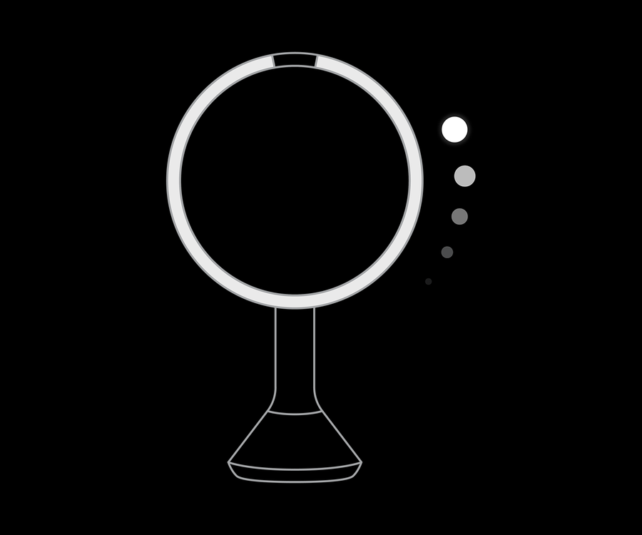 Sensor Mirror with Touch-Control Brightness - Simplehuman