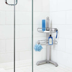 corner shower caddy - lifestyle in shower image