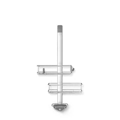 simplehuman Adjustable and Extendable Shower Caddy XL, Stainless Steel and  Anodized Aluminum & Triple Wall Mount Shower Pump, 3 x 15 fl. oz. Shampoo