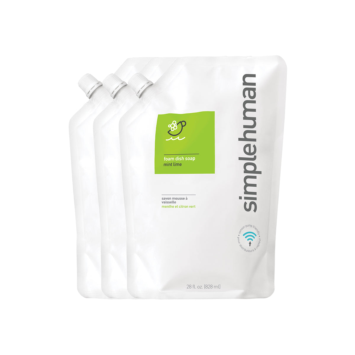 Mint Lime Foam Dish Soap Refill Pouch