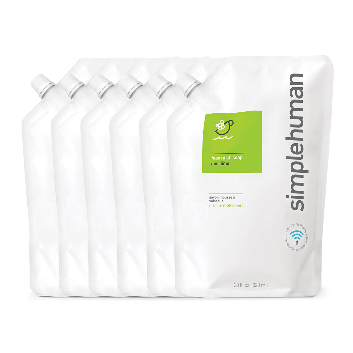 Mint Lime Foam Dish Soap Refill Pouch