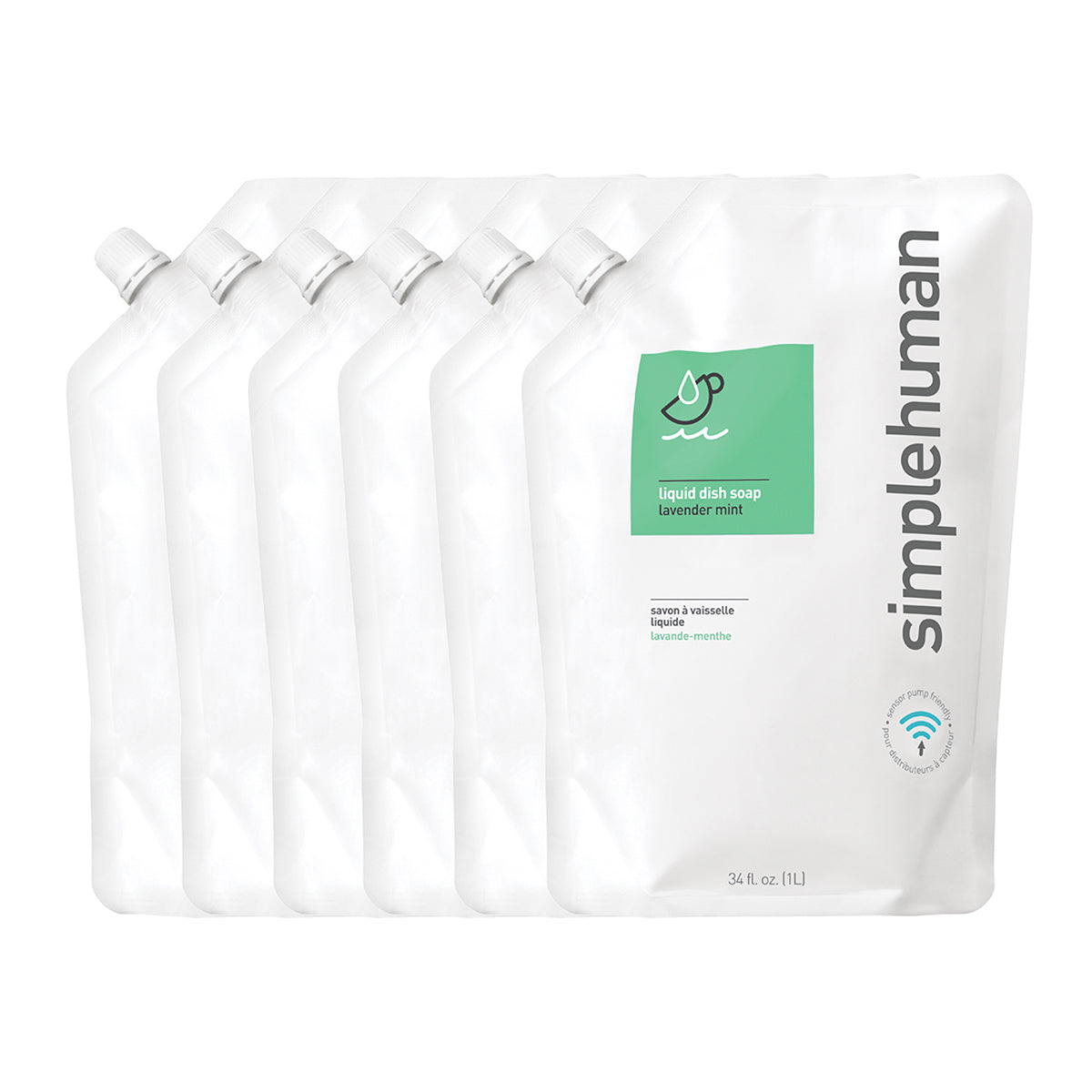 Lavender Mint Liquid Dish Soap Refill Pouch