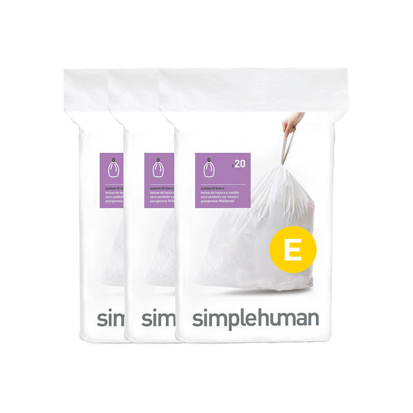 simplehuman Custom Fit Can Liners 0.03 mil 1.2 Gallons White Pack Of 360  Liners - Office Depot