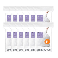 simplehuman Code H Custom Fit Liners (30-35L) - 60pcs (3pk x 20