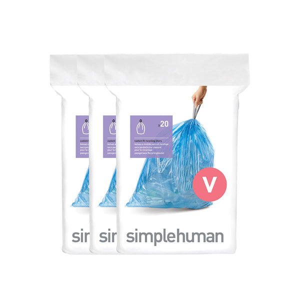 simplehuman Custom Fit Trash Can Liner N 45 Liters / 12 Gallons