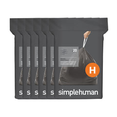 simplehuman® Trash Liners - Code H S-24901 - Uline