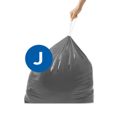 Simplehuman Code J Custom Fit Liners Trash Bags, White, 8-Gallon - 60 count