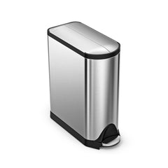 45L butterfly step can - brushed finish - main image