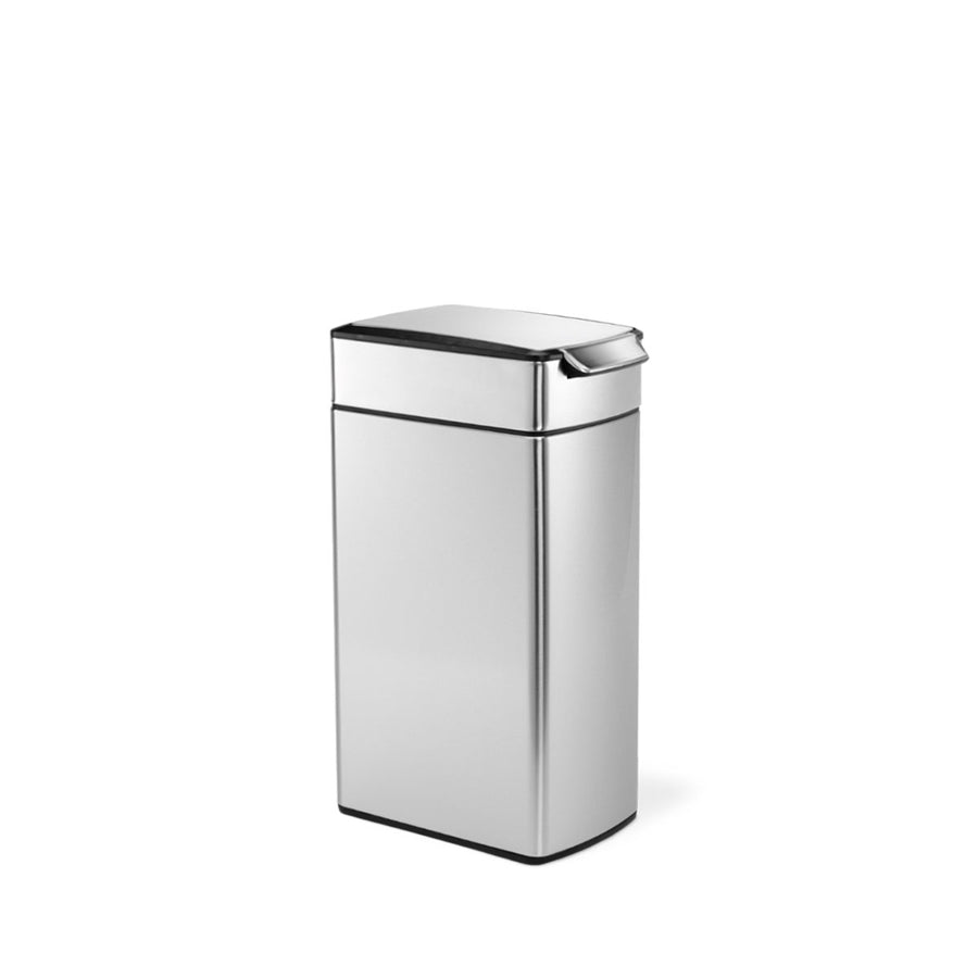 Simplehumanスリム40L simplehuman 40L Slim Step Kitchen Trash Can, Black Plastic