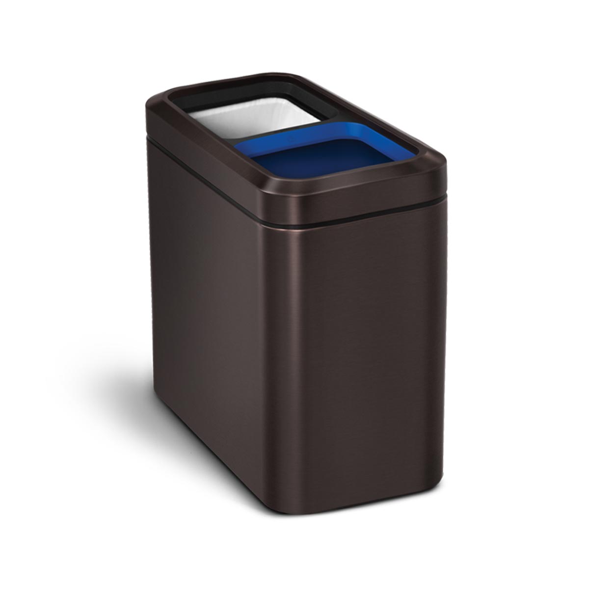 20L Dual Compartment Slim Open Can - Simplehuman