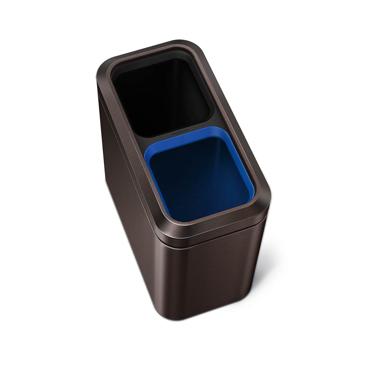 20L dual compartment slim open can - simplehuman