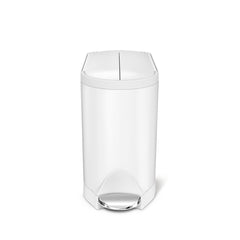 10L butterfly step can - white finish - main image