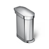 45L Slim Step Can with Liner Rim
