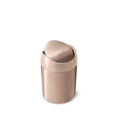 mini can - rose gold stainless steel w/ pink trim - main image