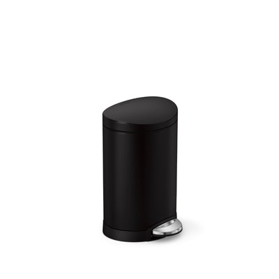 6L semi-round step canmatte black