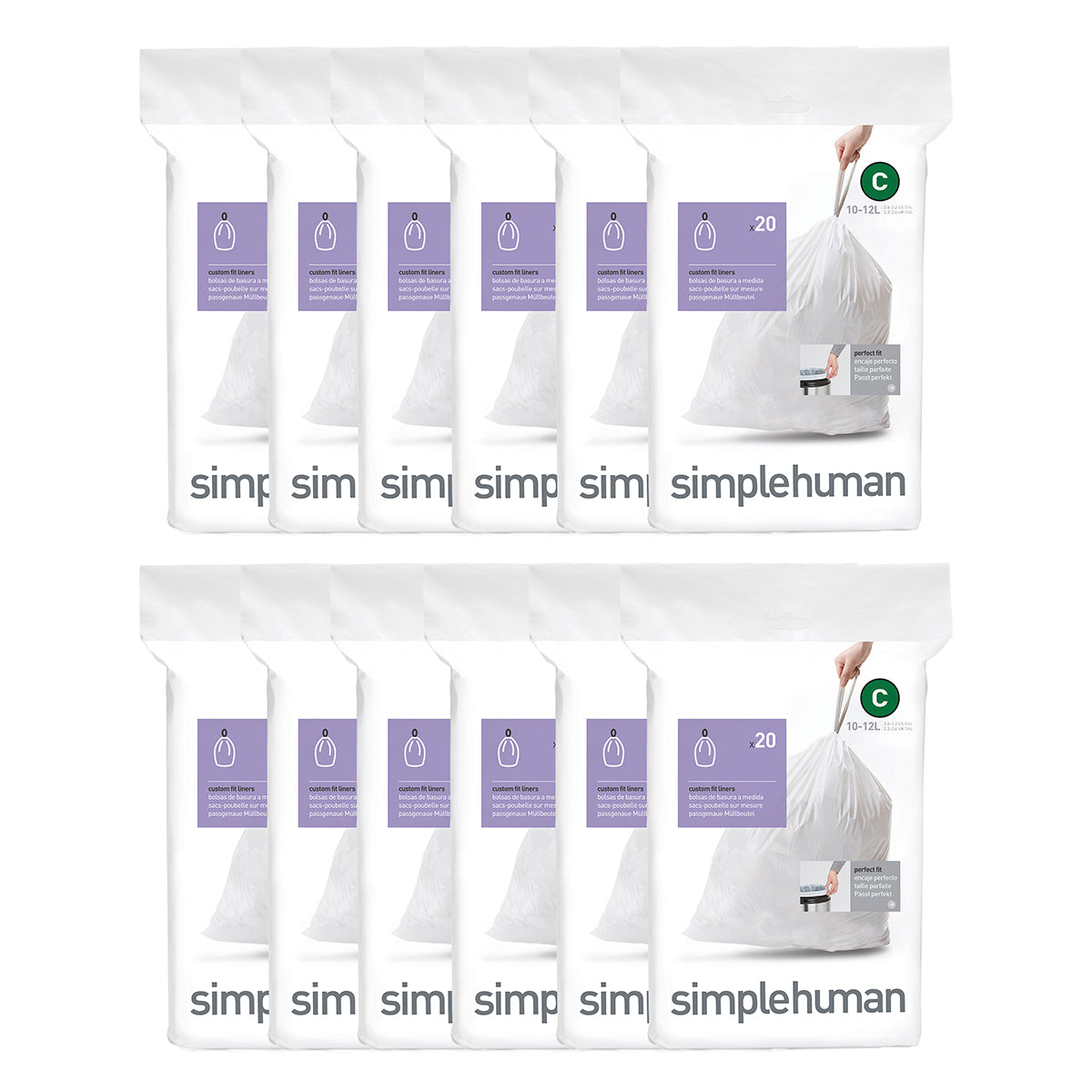 Simplehuman Liner Guide Code simplehuman code C custom fit liners