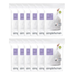 Hefty Made to Fit Trash Bags, Fits simplehuman Size G (8 Gallons), 100  Count (5 Pouches of 20 Bags Each) - Packaging May Vary