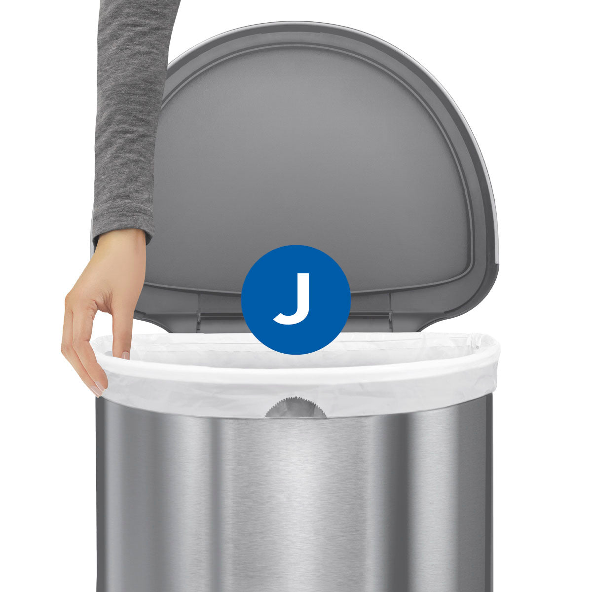 simplehuman 5L slim step trash can