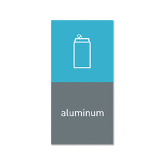magnetic sorting label - aluminum - main image
