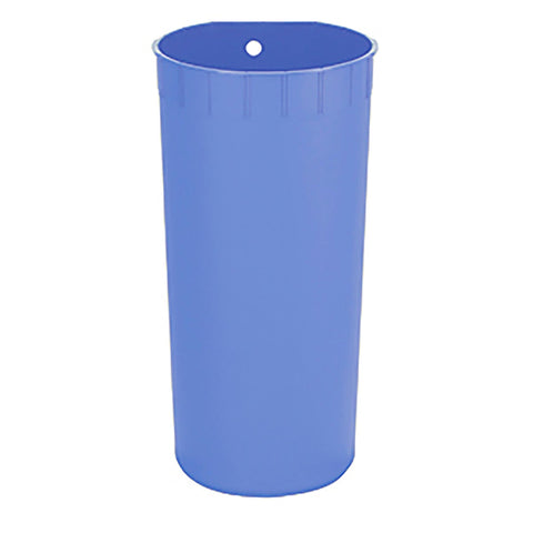 35L blue plastic trash bucket 