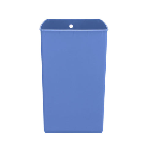 38L blue plastic trash bucket 