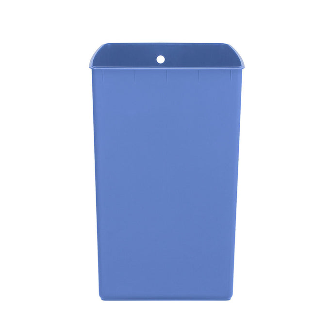 38L blue plastic trash bucket [SKU:pd5025] - main image