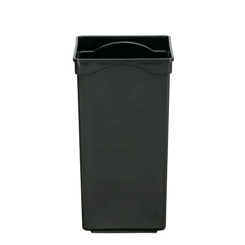 20L black plastic trash bucket 