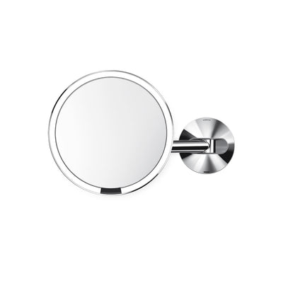 sensor mirror wall mount  rechargeablepolished