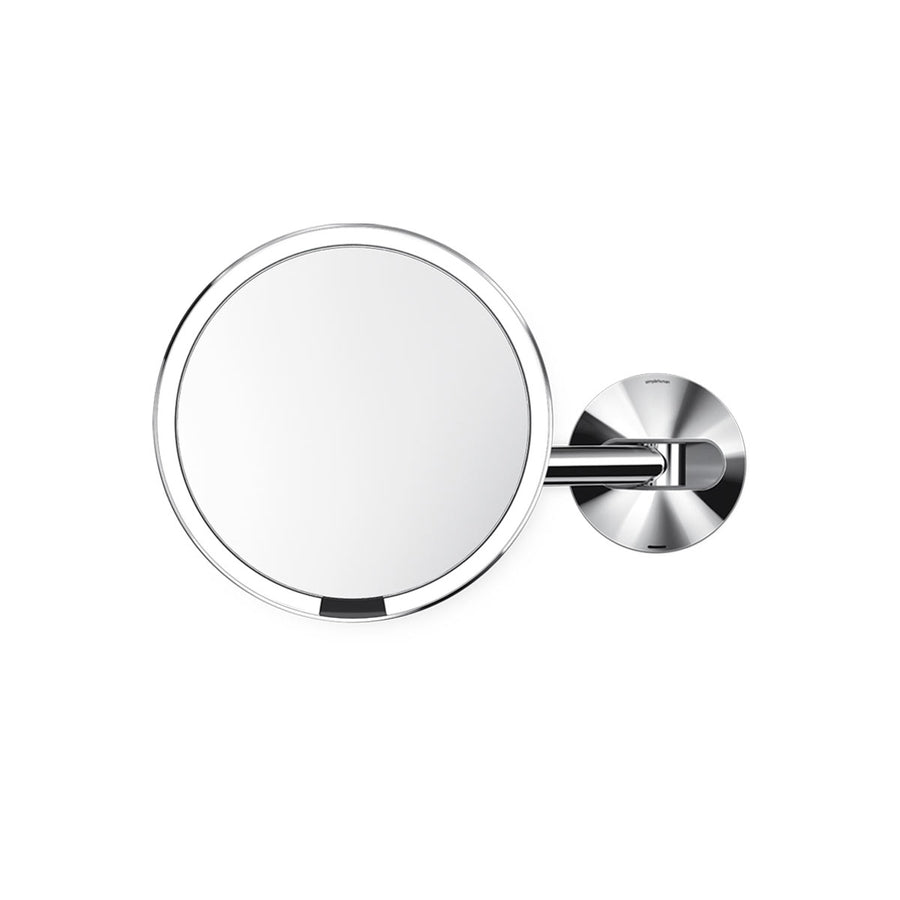 rechargeable wall mount sensor mirror - polished finish - main image