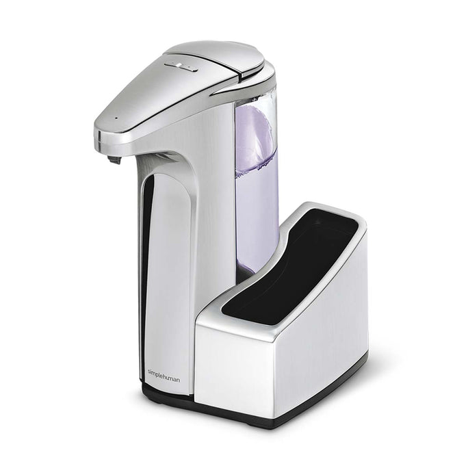 13 fl.oz. sensor pump with caddy - brushed nickel - 3/4 main view