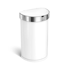 Simplehuman 45L Semi-Round Sensor Can, Touchless Automatic Trash Can,  Stainless Steel with Plastic Lid, 45 L / 11.8 G for Sale in Chicago, IL -  OfferUp