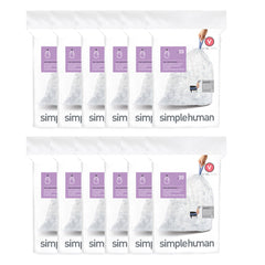 simplehuman code D clear recycling custom fit liners