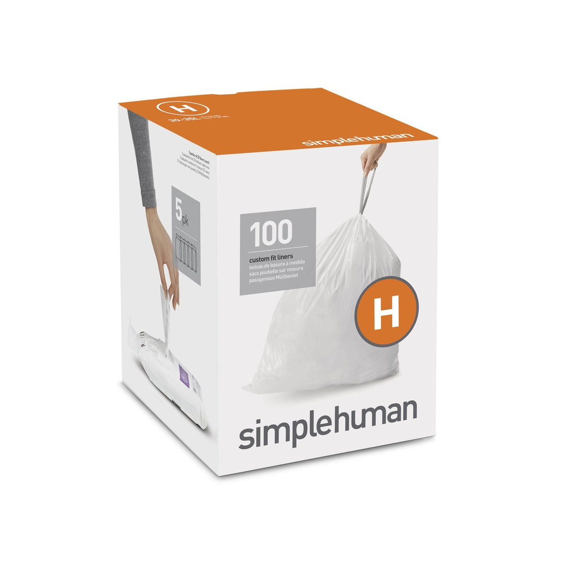 Simplehuman Liner Guide Code simplehuman code H custom fit liners